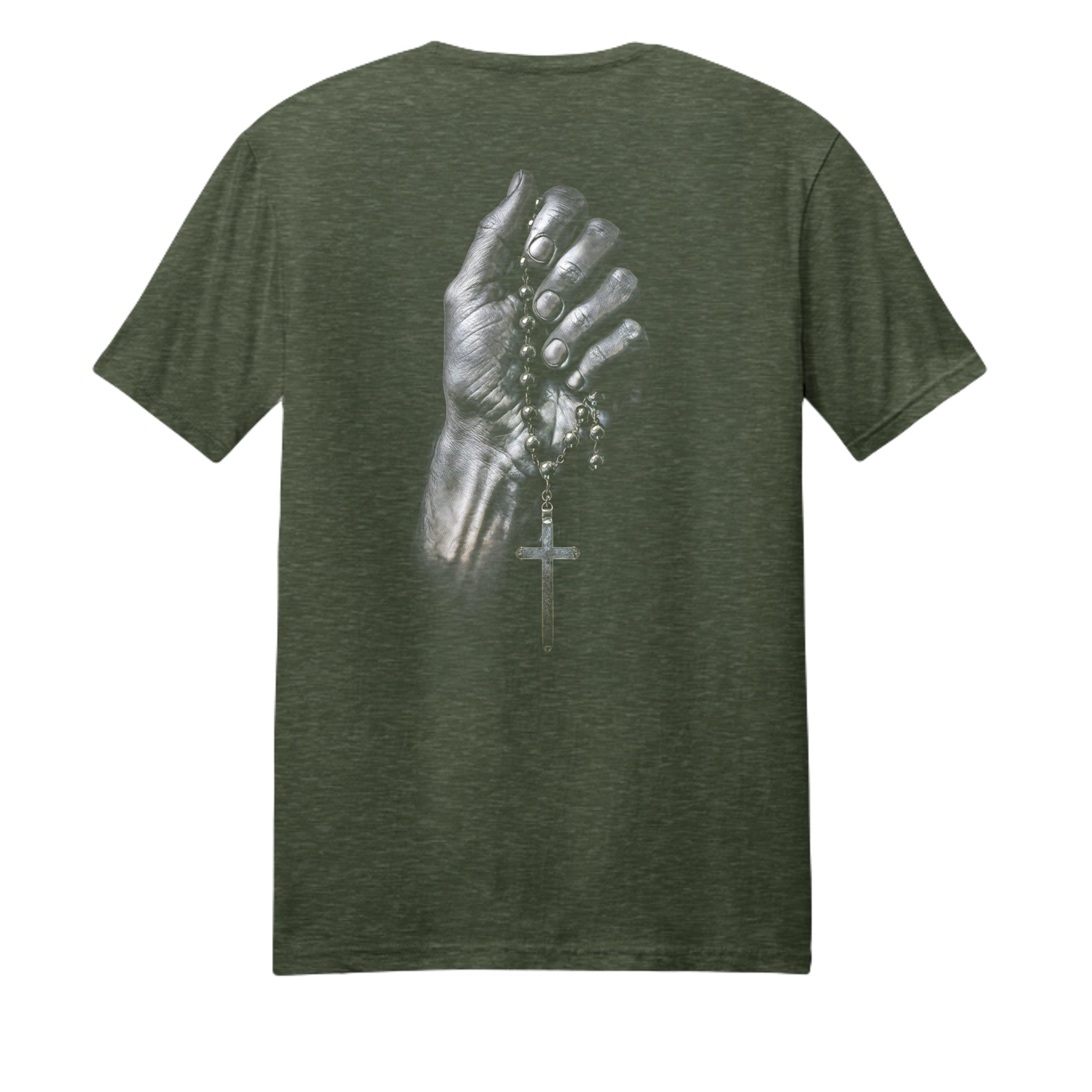 Heathered Forest Green - DM108 - BACK