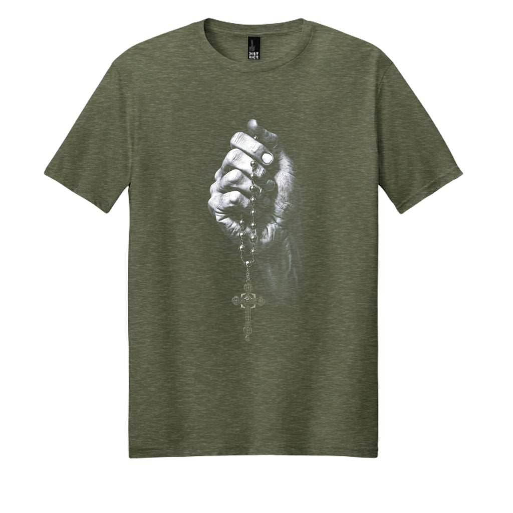 Heathered Olive - DM108 - FRONT