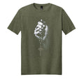 Heathered Olive - DM108 - FRONT
