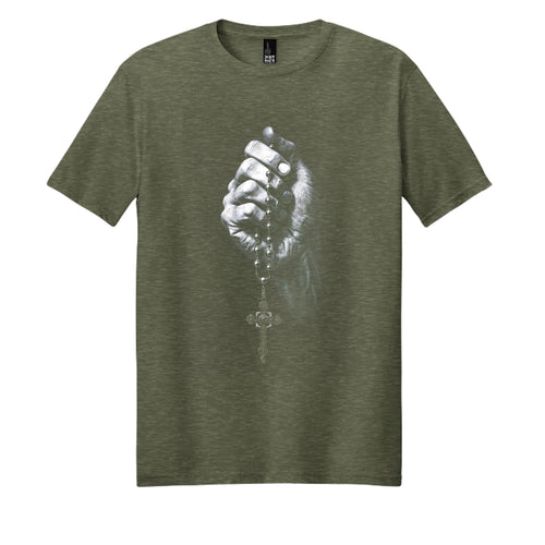 Heathered Olive - DM108 - FRONT